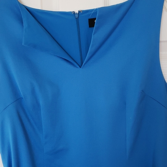 Perfect Azure Blue Dress Vintage Style Sheath - Picture 2 of 8